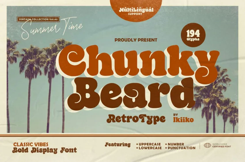 Chunky Beard Font - FreeDaFonts