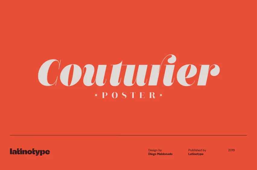 Couturier Poster Font