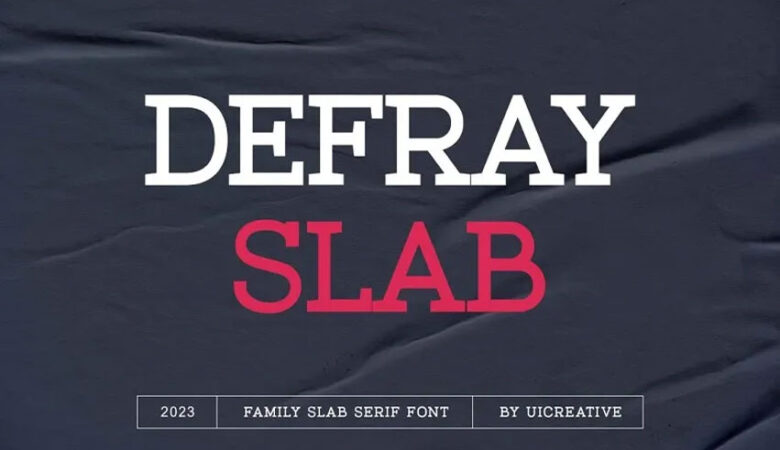 Defray Slab Font