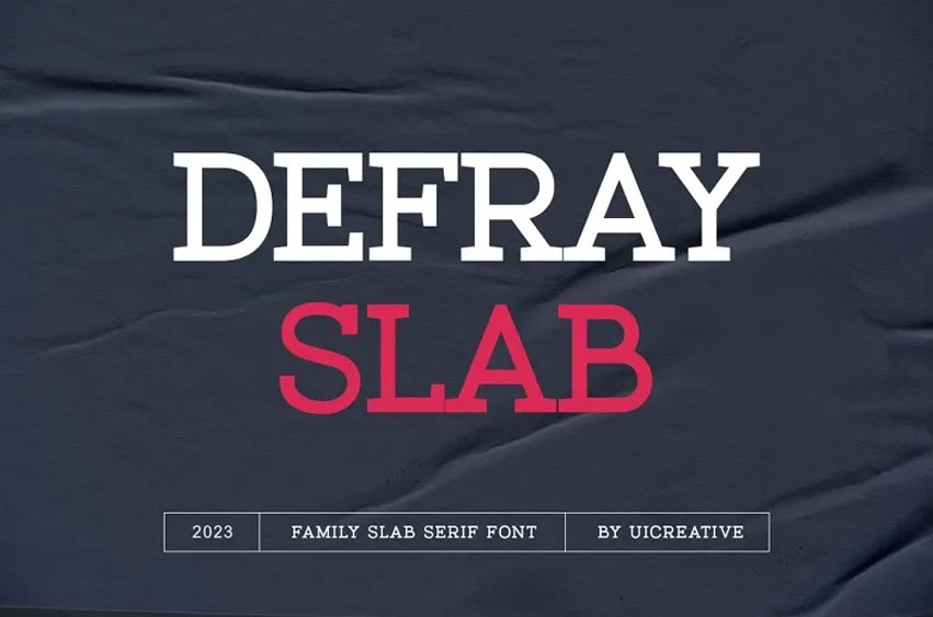 Defray Slab Font