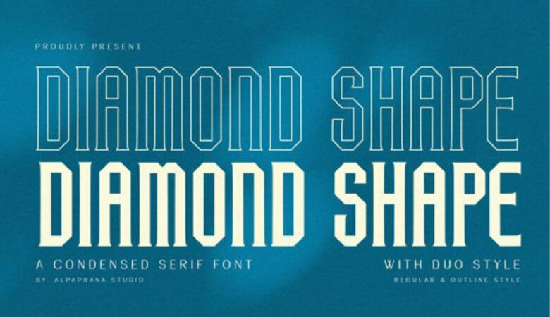 Diamond Shape Font