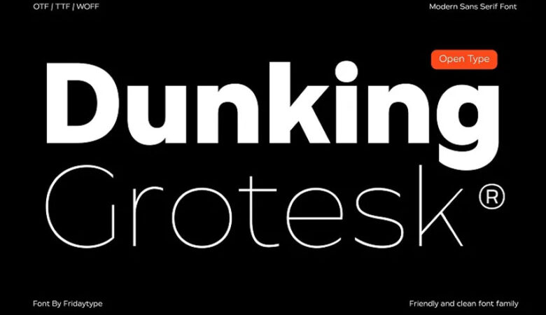 Dunking Grotesk Font