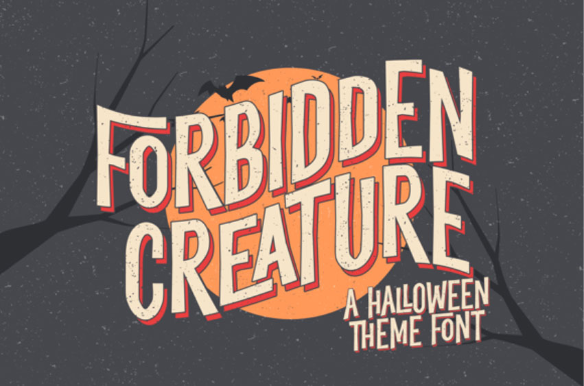 Forbidden Creature Font