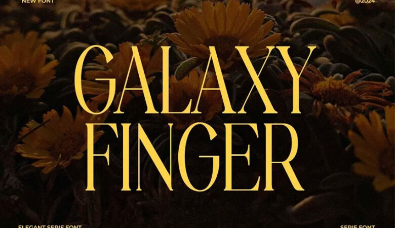 Galaxy Finger Font