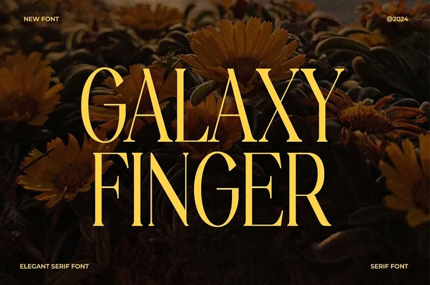 Galaxy Finger Font