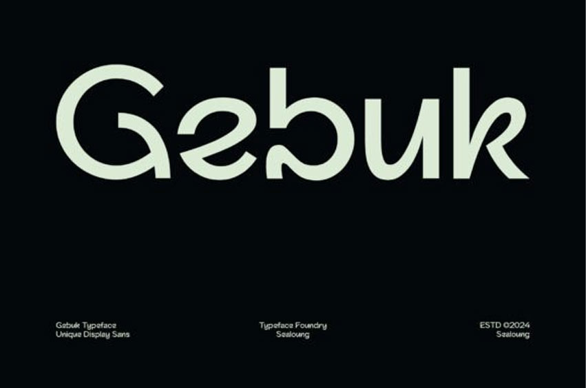 Gebuk Font