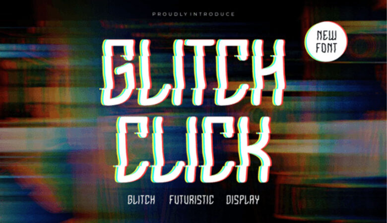 Glitch Click Font