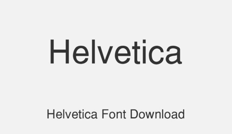 Helvetica Sans Font