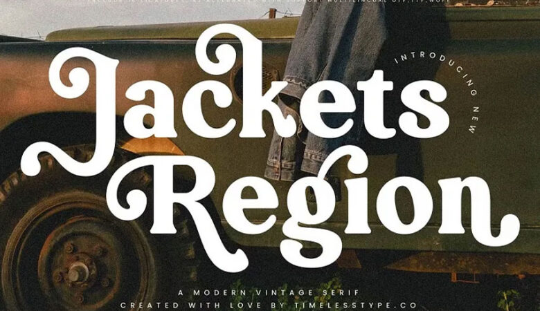 Jackets Region Font