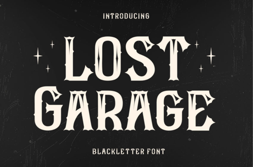 Lost Garage Font