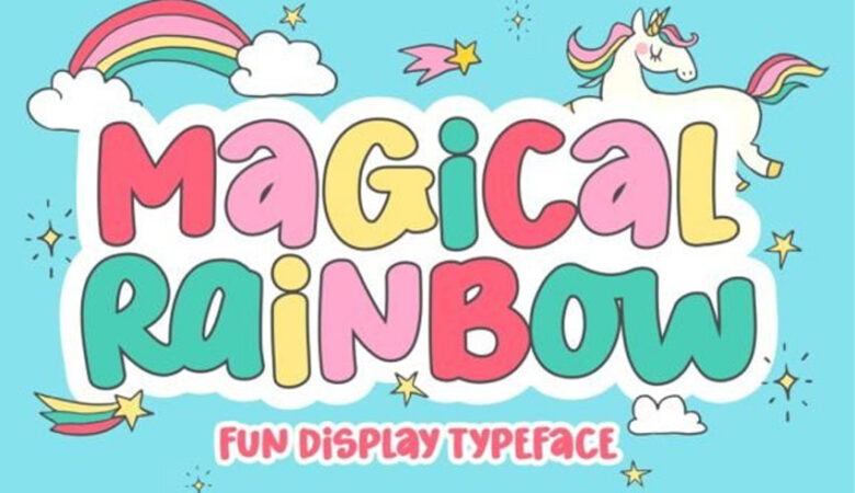 Magical Rainbow Font