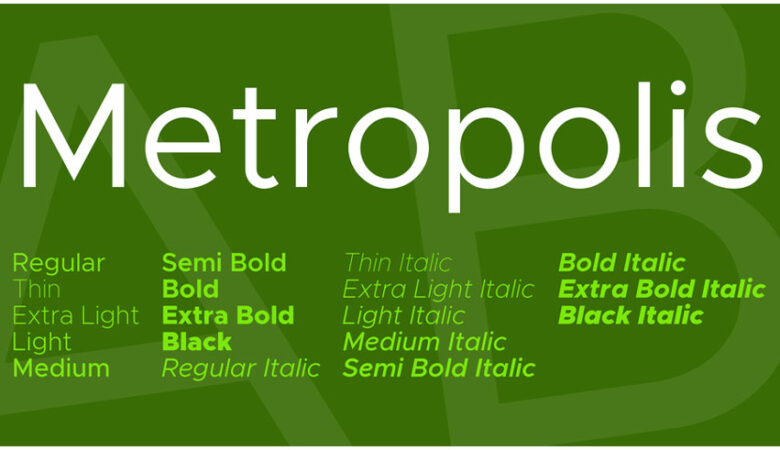 Metropolis Sans Font