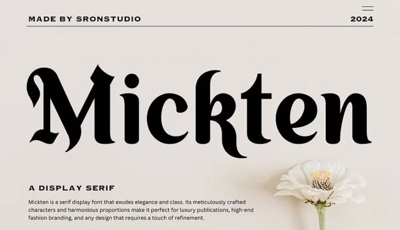 Mickten Font