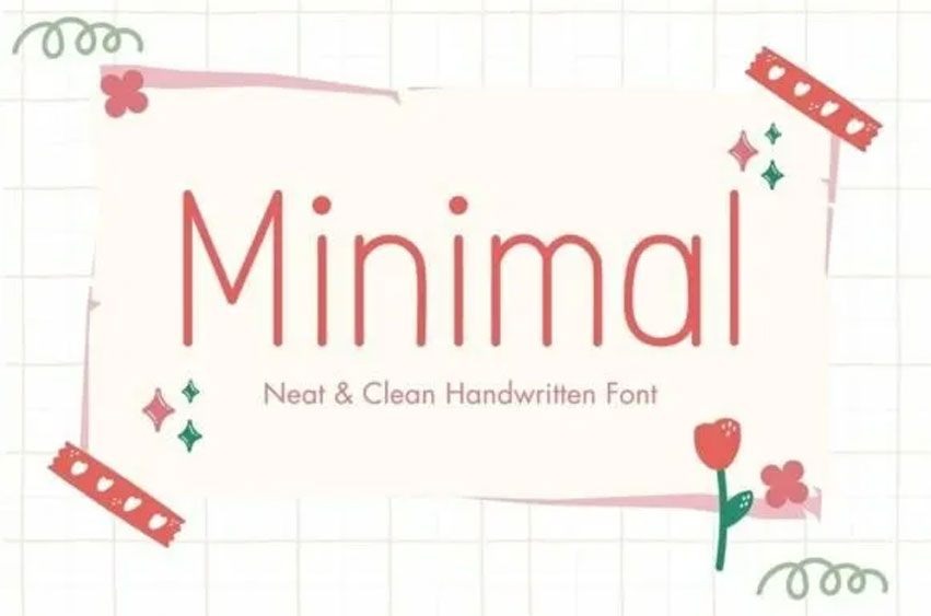 Minimal Hand Font