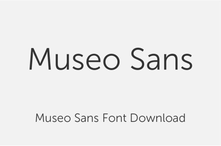 Museo Sans Font - FreeDaFonts