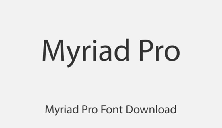 Myriad Pro Font