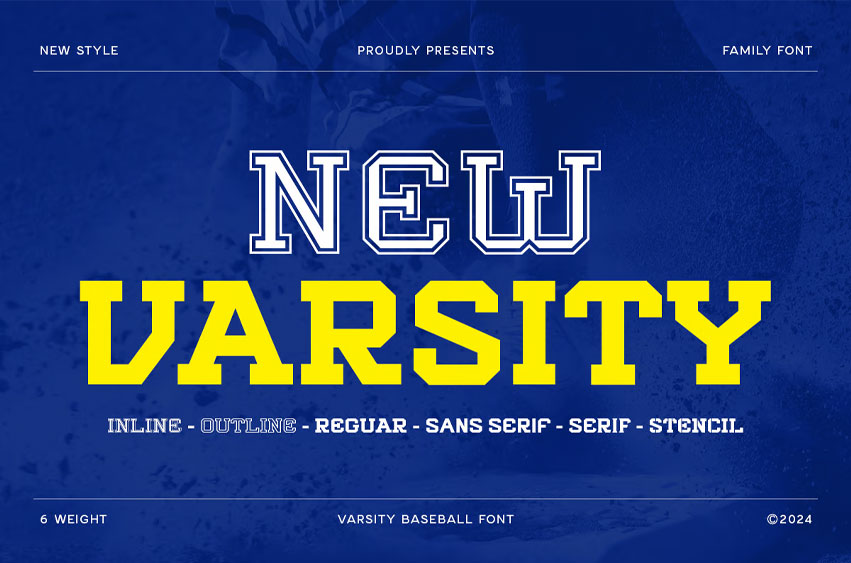 New Varsity Font