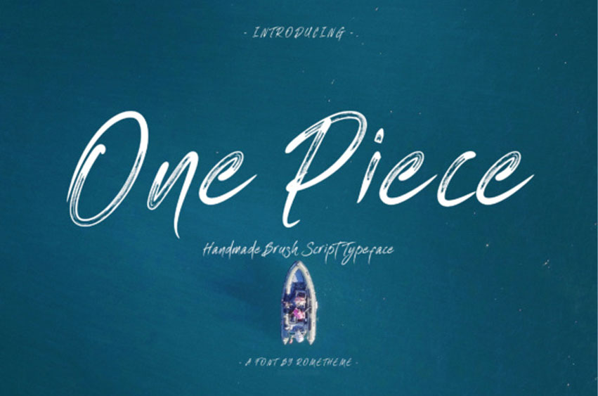 One Piece Brush Font