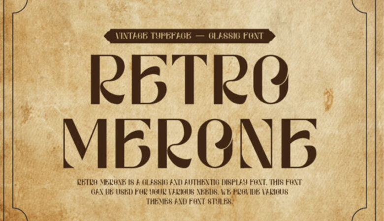 Retro Merone Font