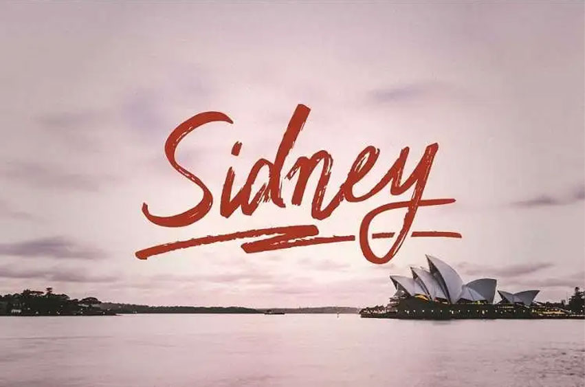 Sidney Script Font