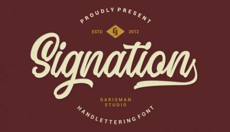 Signation Handlettering Font