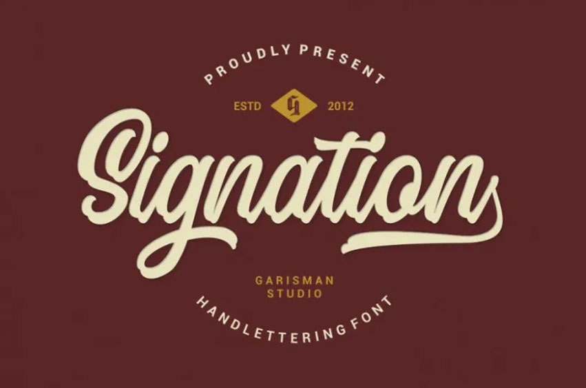 Signation Handlettering Font