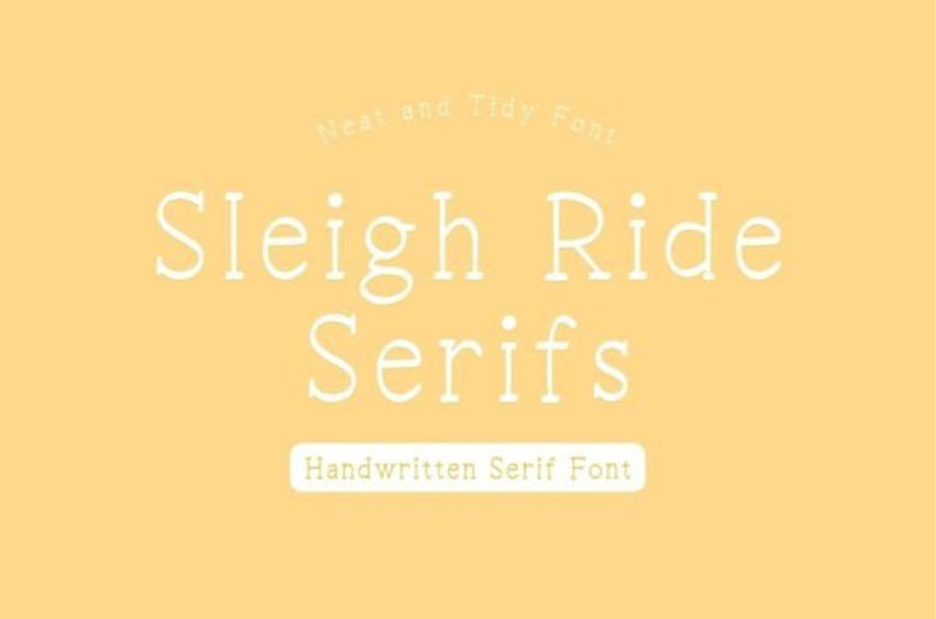 Sleigh Ride Serifs Font