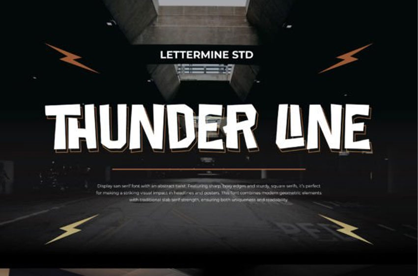 Thunder Line Font