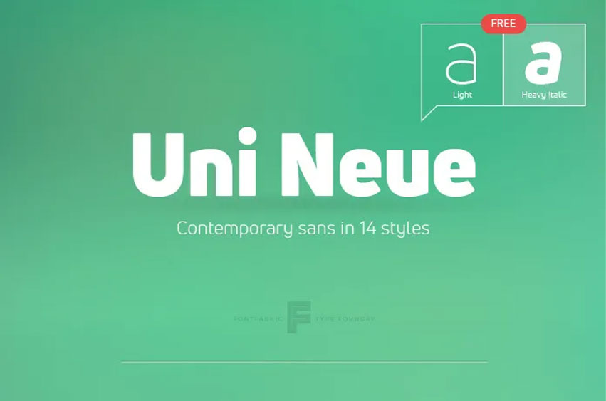 Uni Neue Font