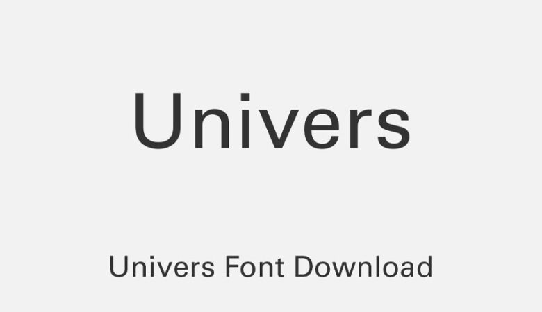 Univers Sans Font