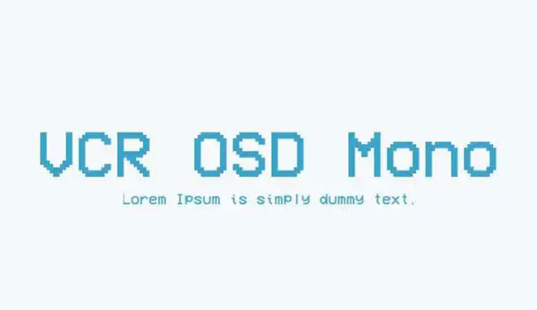 VCR OSD Mono Font