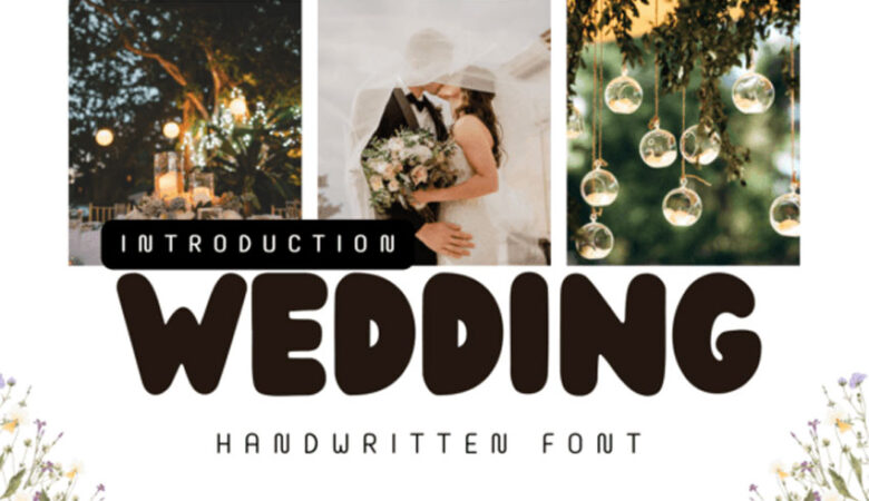 Weeding Font