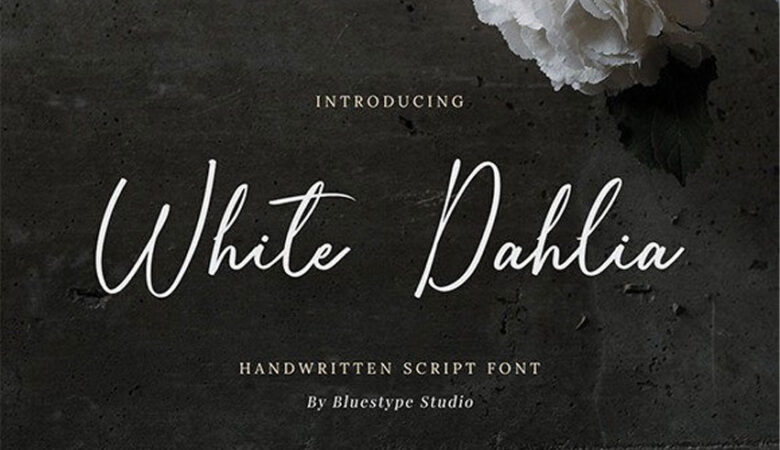 White Dahlia Font