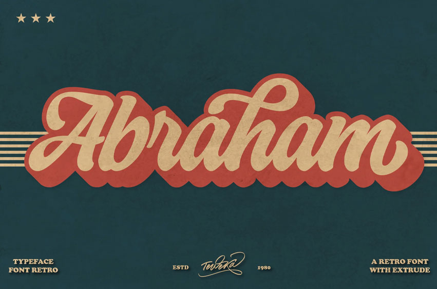 Abraham Retro Font