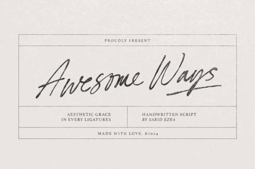 Awesome Ways Font