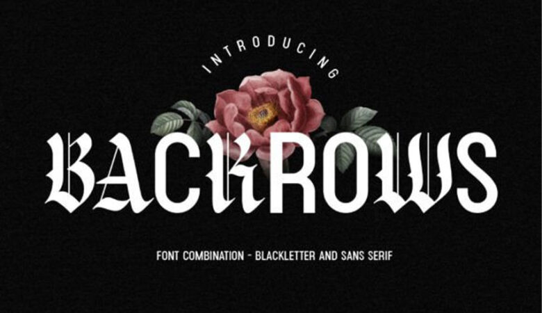 Backrows Font