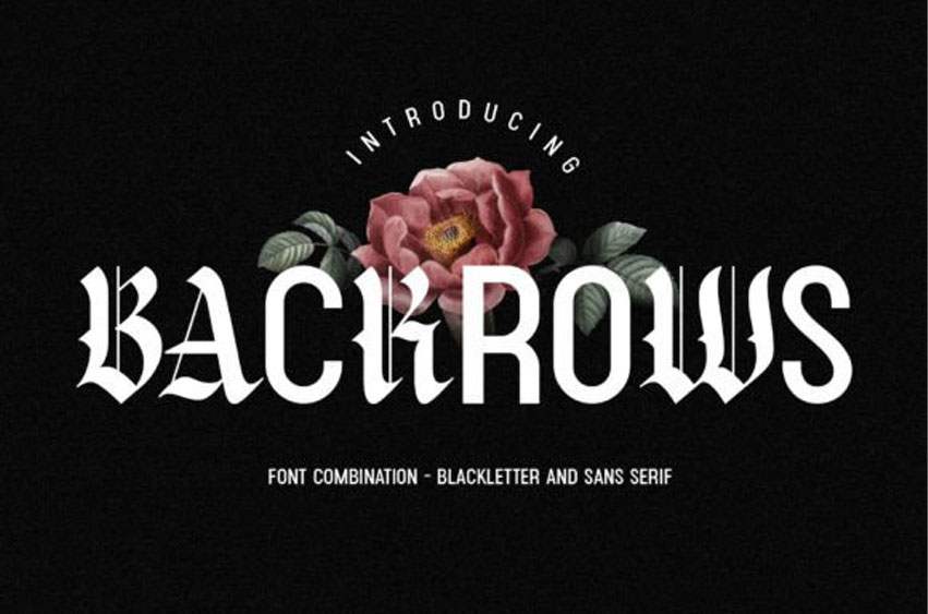 Backrows Font