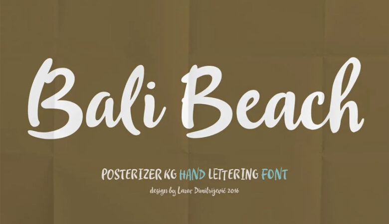 Bali Beach Font