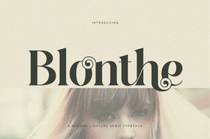 Blonthe Font