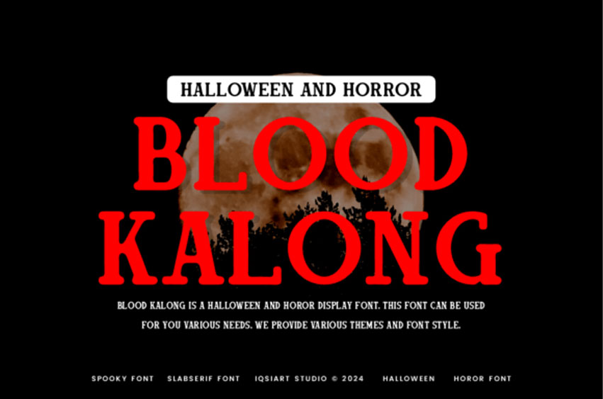 Blood Kalong Font