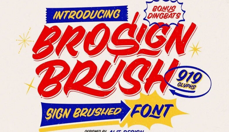 Brosign Brush Font