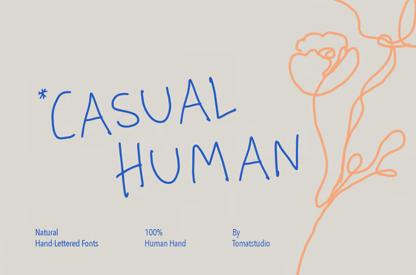 Casual Human Font