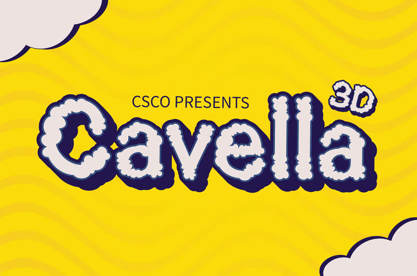 Cavella 3D Font