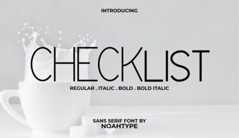 Checklist Font