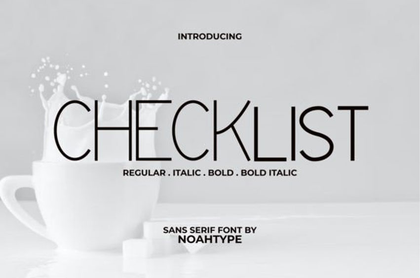 Checklist Font