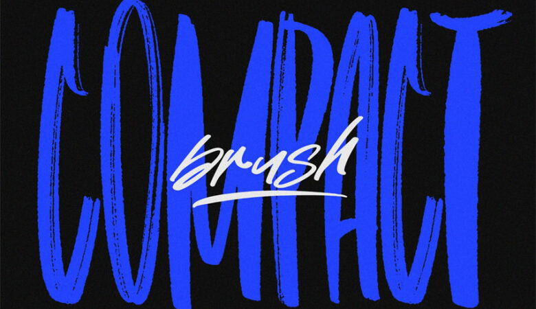 Compact Brush Font