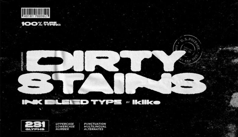 Dirty Stains Font