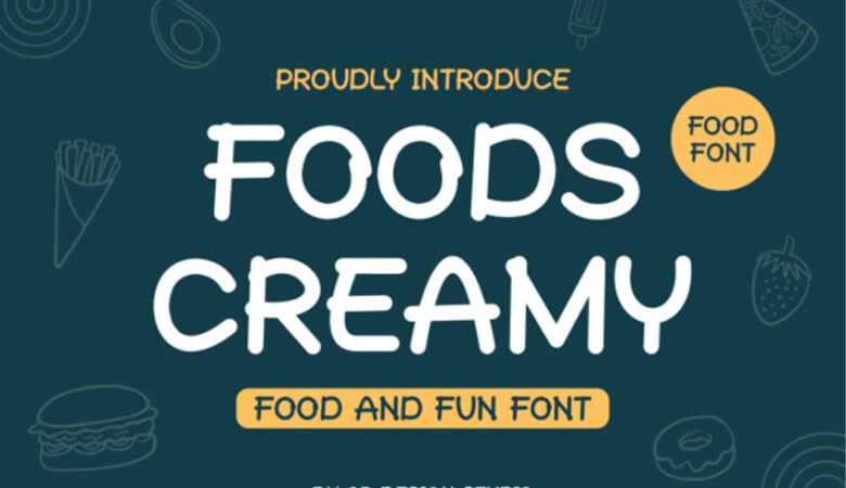 Foods Creamy Font