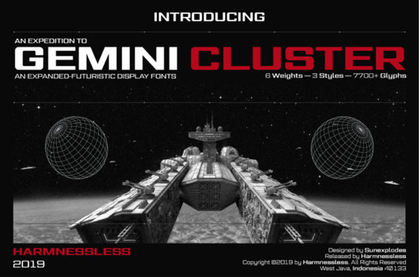 Gemini Cluster Font