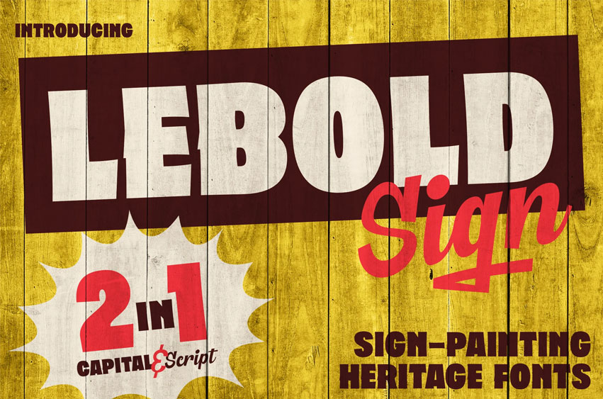 Lebold Sign Font